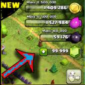 Hack Free Gems for coc New 2017 (Prank) on 9Apps