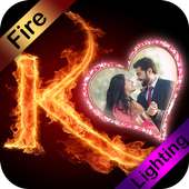 Fire Lighting Text Photo Editor on 9Apps