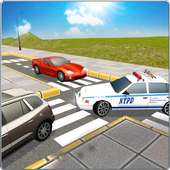 Polizei Autoverfolgung 3D