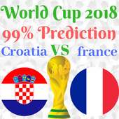 France vs Croatia 2018 Live Prediction 99%