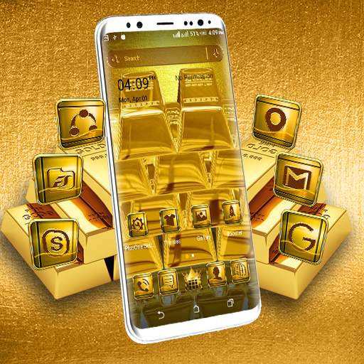 Golden Bricks Launcher Theme