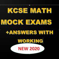 KCSE MATHEMATICS MOCK PASTPAPERS  MARKING SCHEMES on 9Apps