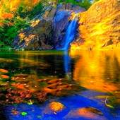Yellow Mountain Waterfall LWP