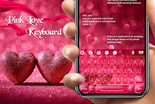 pink love keyboard apk