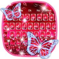 Glitter Sparkle Butterfly Keyboard on 9Apps