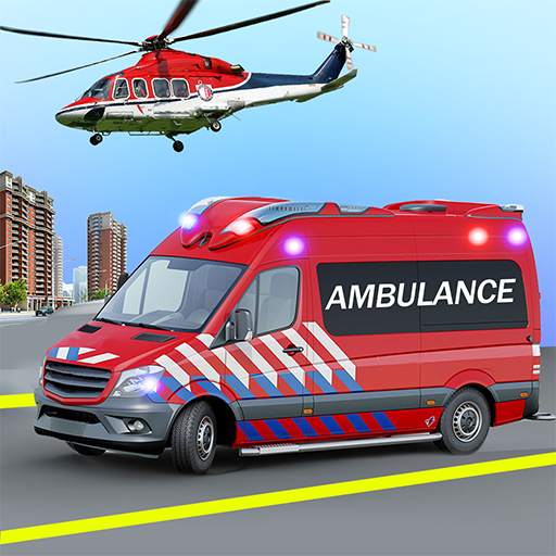 Heli Ambulance Simulator 2020: 3D Flying car games