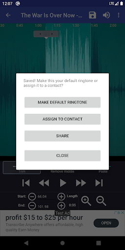 Ringtone Maker - maak gratis beltonen van muziek screenshot 5