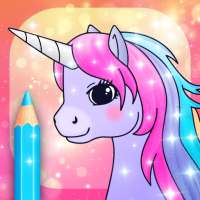 Unicorn Coloring Pages with Animation Effects on 9Apps