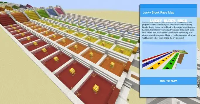 Lucky Blocks Race Map for MCPE on the App Store