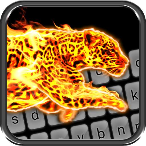 Cheetah Fire Animated Keyboard   Live Wallpaper