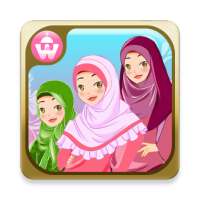 ヒジャーブドレスアップ女性のイスラム教徒シリーズ