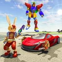 กระต่าย รถจี๊ป หุ่นยนต์ เกม: หุ่นยนต์ การแปลงร่าง