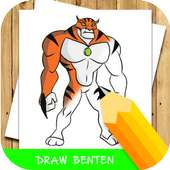 how to draw cartoon ben 10 step by step on 9Apps