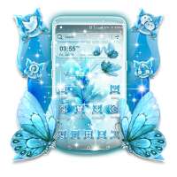 Flower Butterfly Glitter Launcher Theme