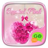 GO SMS CRYSTAL PINK THEME on 9Apps