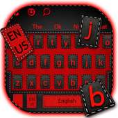 لوحة المفاتيح السوداء الحمراء on 9Apps