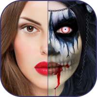 Макияж на Хэллоуин Страшное Фото Halloween Makeup on 9Apps