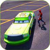 Superhero Ultimate Cars Highway lightning Racing