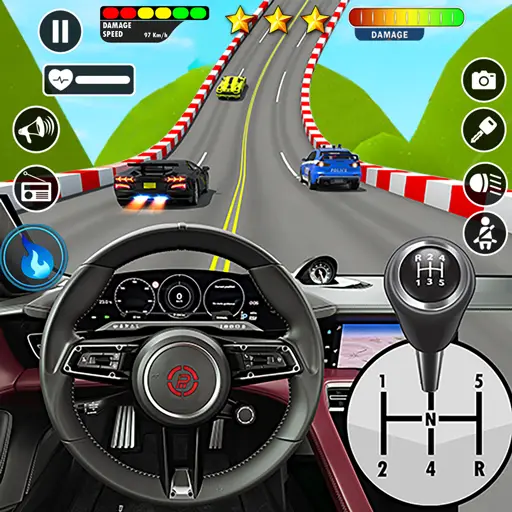 Crazy Car Driving Games: 3D Ramp Car Racing Games APK do pobrania na  Androida