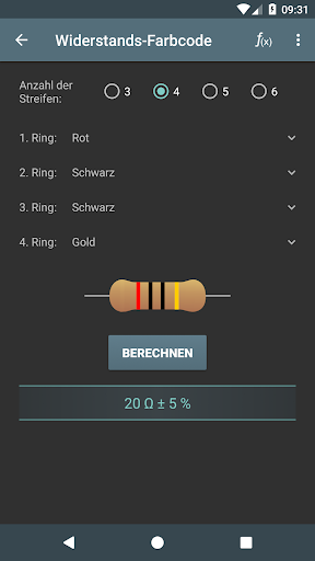 Elektro Berechnungen screenshot 4