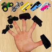 Vehicles Finger Family Puzzle Game