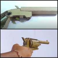 Weapons made of cardboard. Origami weapons.