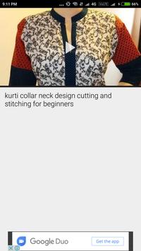 High neck kurti cutting and outlet stitching