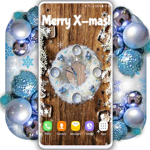 Christmas Clock Live Wallpaper 🎄 X-mas Wallpapers