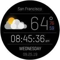 Weather Black Premium Watch Face on 9Apps