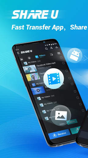 SHAREU - ShareIt फाइल ट्रांसफर और ऑफ़लाइन ऍप शेयर स्क्रीनशॉट 1