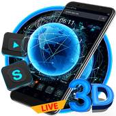 3D Technology Live Launcher Theme🌍