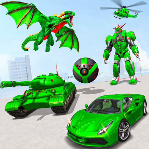 Dragon Robot Transformers Games - Multi Robot Game