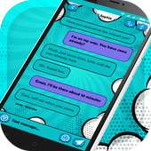 SMS Comic Message Pro Wow Theme