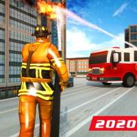 Fire Truck Driving: Helicopter Rescue on 9Apps