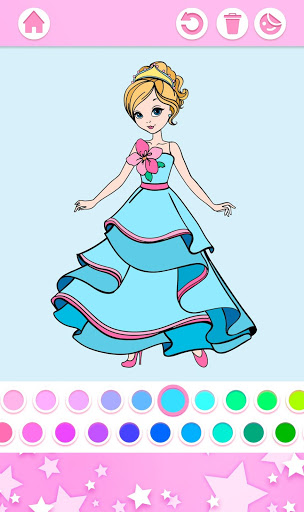 Princess Coloring Book स्क्रीनशॉट 6