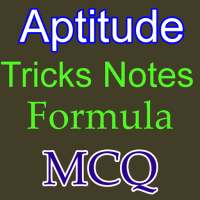 Aptitude Test Notes and formula