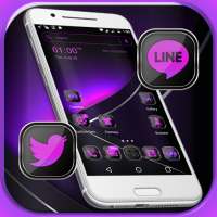 Purple Black Launcher Theme