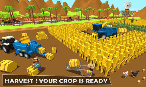 เครื่องคราดหญ้า Farming Harvester 3: Fields Simula screenshot 3