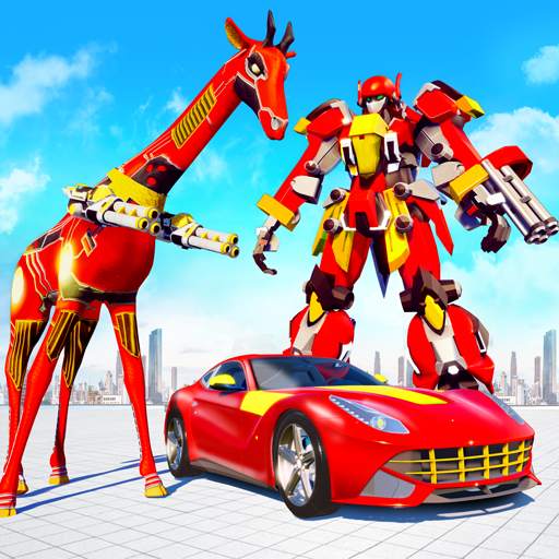 Wild Giraffe Robot Transforming Car Robot Games