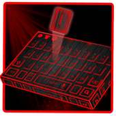 red laser tech keyboard future neon light on 9Apps