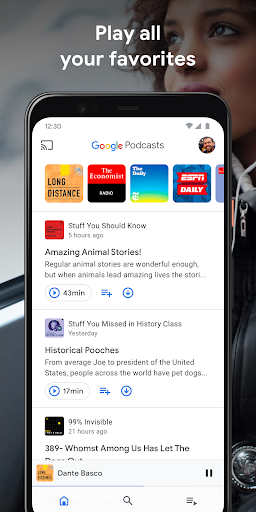 Google Podcasts screenshot 1