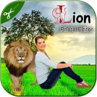 Lion Photo frame : Cut Paste Editor on 9Apps