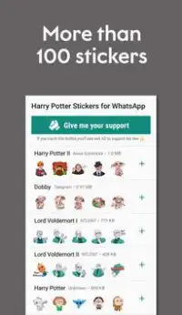 Descarga de la aplicación Stickers de Harry Potter para WhatsApp