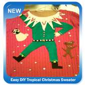 Easy DIY Tropical Christmas Sweater
