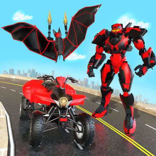 Flying Bat Robot Transform - ATV Bike Robot Game