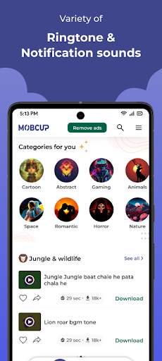 MobCup Ringtones & Wallpapers скриншот 3