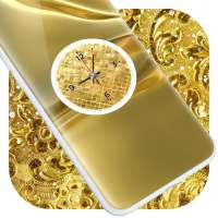 Gold Clock Live Wallpaper