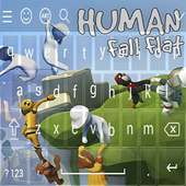 human Faliing Flat Keyboard & Theme