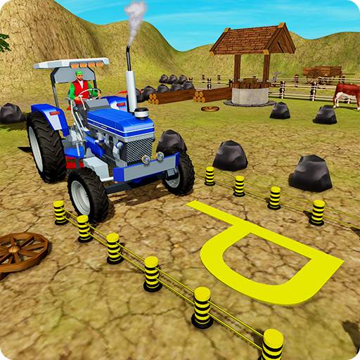 New Village Farming Tractor Parking Game