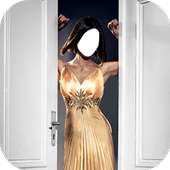 Girl Evening Dress Photo Montage